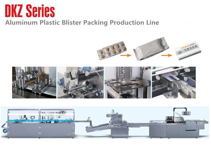 Hi Tech Aluminum Plastic Blister Pharmaceutical Packaging Line 30-80 Boxes / Min